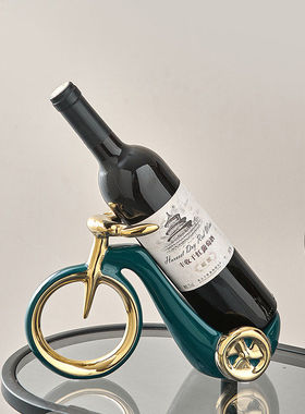 创意红酒架托摆件高档轻奢葡萄酒现代简约餐边柜客厅酒柜装饰品家