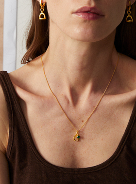 Mouhooland/暮后之地马年限定系列马蹄铁吊坠项链原创小众设计