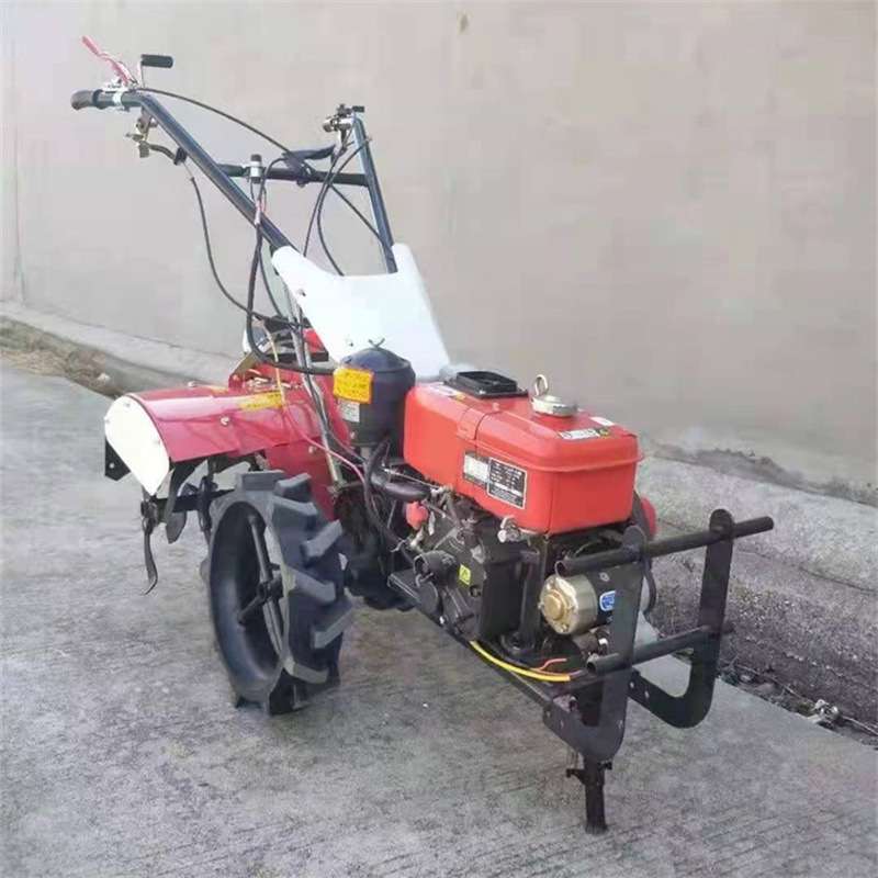 四驱小型微耕机多功能手扶旋耕机硬地深翻水旱打田农用耕地机开沟 - 图0