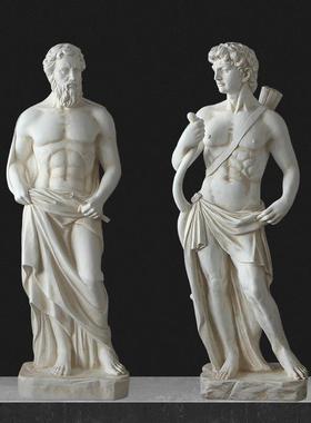 玻璃钢雕塑摆件石膏像欧式软装艺术品美术馆花园网红打卡希腊女神