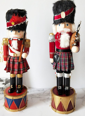 50CM胡桃夹子木偶家居装饰品客厅餐厅书房咖啡厅酒吧创意个性摆件