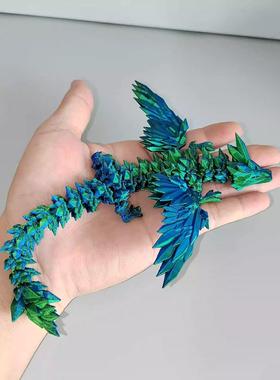 新款3D夜光龙炫酷全关节玩具