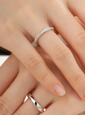 莫桑戒指比乌斯满钻气质轻奢