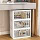 -Wide-wide storage cabinet folding storage box Home living room toy cabinet Double door snack storage cabinet