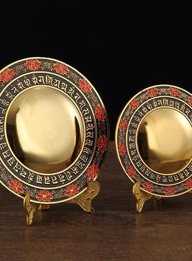 密宗佛法器藏传准提镜准提母咒准提菩萨合金尼泊尔准提镜吉祥摆件