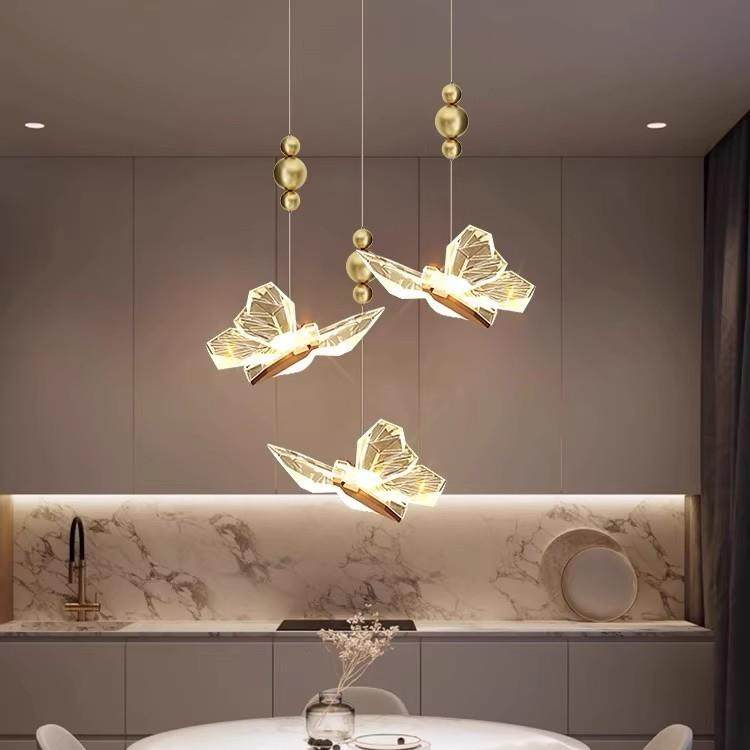 蝴蝶吊灯卧室床头吊灯创意轻奢个性玄关入户灯女孩儿童房吊线灯,淘宝优惠券,粉丝福利购,淘宝优惠卷