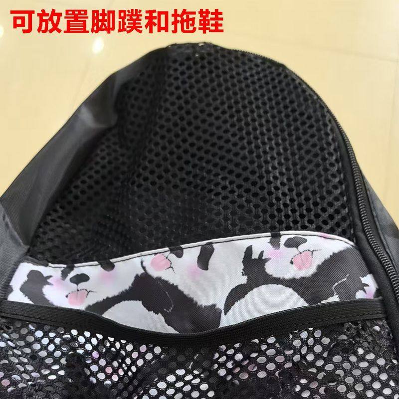 ZOKE洲克新款挂包户外轻便游泳运动熊猫款脚蹼拖鞋洗漱用品挂包,淘宝优惠券,粉丝福利购,淘宝优惠卷