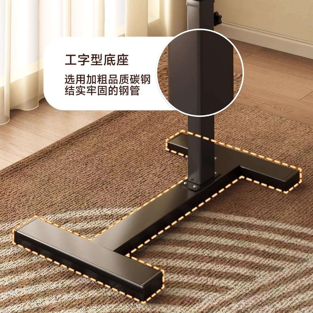 床边桌可移动升降电脑桌子卧室家用折叠书桌简易学生写字桌边几小 - 图1