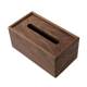 Black walnut tissue box Home living room and dining room multi-function storage box High-end custom-made cardboard box Retro luxury