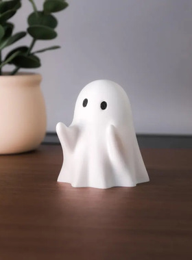 创意幽灵笔架办公家居桌面可爱小摆件树脂摆件万圣节送礼创意礼物