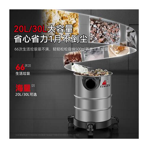 小狗工业吸尘器家用大吸力开荒保洁装修美缝洗车强力大功率吸尘机 - 图3