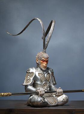 办公室创意新中式落地摆件孙悟空客厅玄关家居装饰品摆设斗战 胜