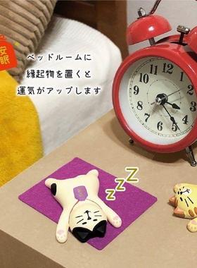 虎年招财虎万寿招福虎万福猫金运守小摆件娃娃屋装饰微缩场景道具