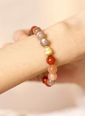 BYROOTS/抱树冬日仪式系列藏香珠手串红玛瑙手链女新年礼生日礼物