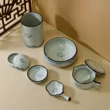 Промывание ручки промывание чая вода миска ручной роспись сине-белый