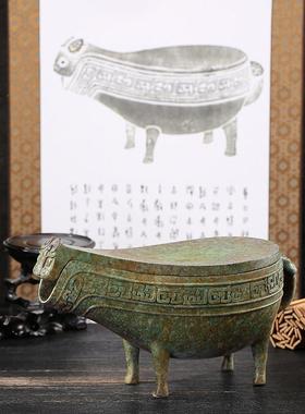 青铜法典法律国宝礼盒律所办公室开业送礼桌面摆件礼品丝绸卷轴画