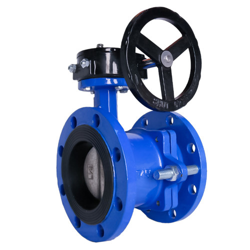 法兰式涡轮伸缩蝶阀SD341X-16Q手动调节长度软密封球磨铸铁国标体 - 图3