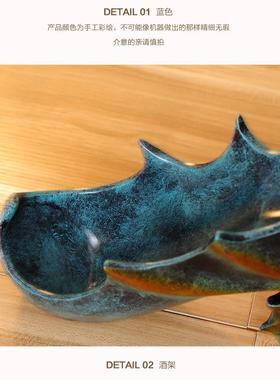 红酒架摆件 酒柜装饰品摆件家用欧式创意酒架酒瓶架现代简约客厅