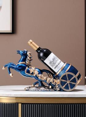 马成功葡萄红饰酒架摆件到厅轻奢高档酒柜乔迁新居MDCGJJ12布客置