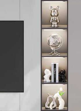 现代高端kqsstjgb大暴力熊假书餐档书酒柜气家居装饰品摆件边柜电