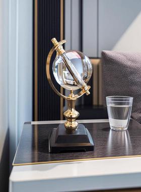 欧式水晶地室球CYDY559仪轻奢间高档样板玄关装饰摆件书房公工艺