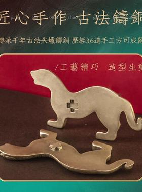 黄铜虎符摆件家符居虎镇纸装饰LHZ-虎符品兵符信物青铜器工艺品高