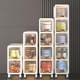 Cart storage rack multi-layer household movable storage cabinet under table drawer storage cabinet floor-standing pulley storage box