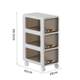 Cart storage rack multi-layer household movable storage cabinet under table drawer storage cabinet floor-standing pulley storage box