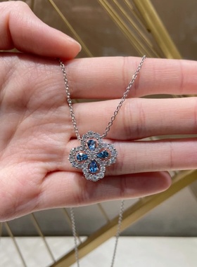 【幸运四叶草】S925纯银轻奢小众项链女高级感设计精致百搭锁骨链