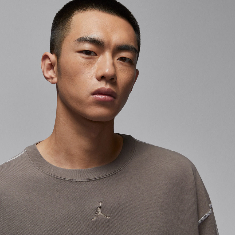 滔搏NIKE耐克男子jordan运动休闲针织圆领长袖T恤IF1830-040,淘宝优惠券,粉丝福利购,淘宝优惠卷