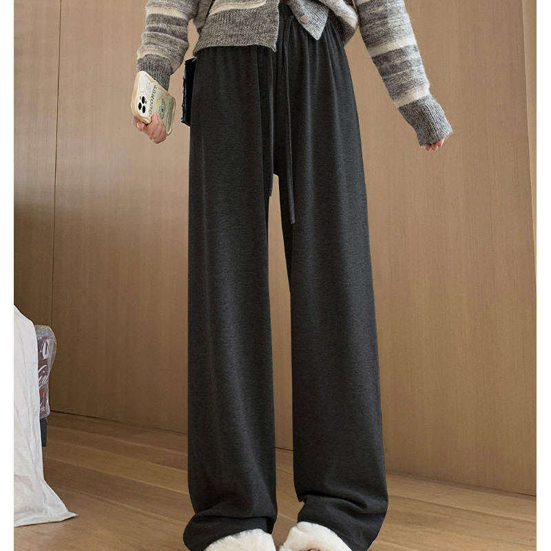 XC慵懒感糯米裤女春款