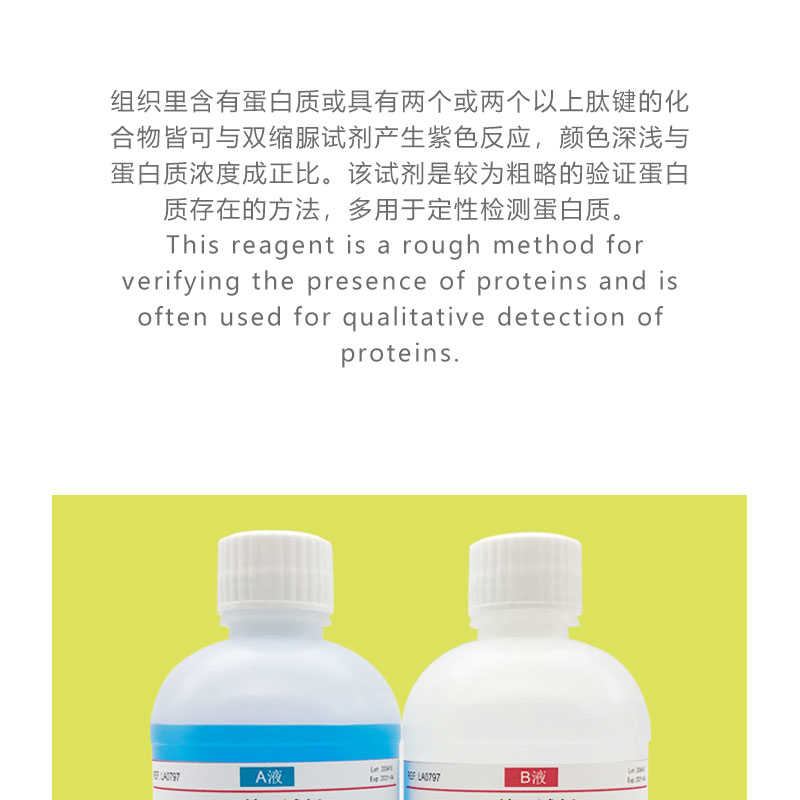 双缩脲试剂AB液甲乙液科研实验缩二脲 2×100mL PH1830 PHYNE - 图1