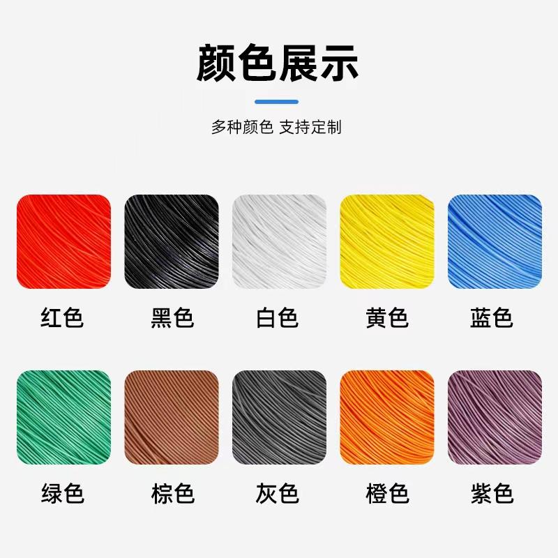 AFR250超细特软四氟薄膜绕包镀银高温线0.1平方 21/0.08航空导线 - 图0