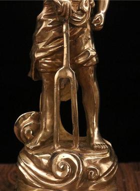 大禹铜像奖杯礼品合作个性大禹治水雕塑家居办公室装饰工艺品摆件