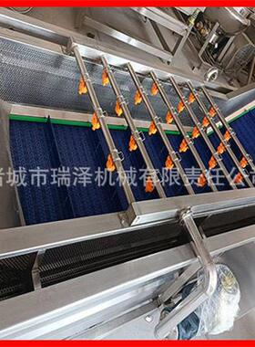 厂家直销气泡清洗机外包装清洗设备翻滚清洗机预制菜清洗机