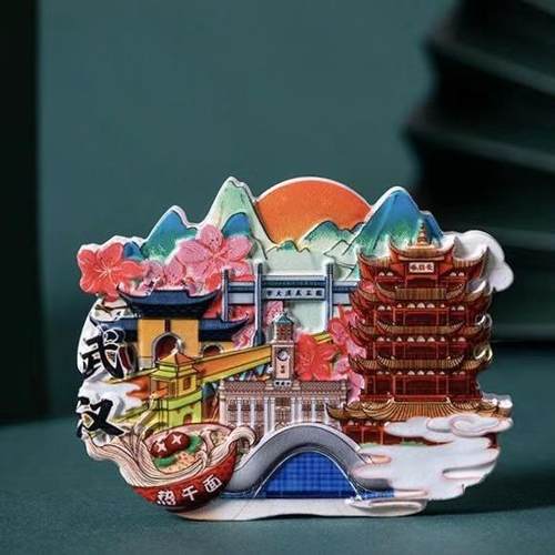 中国城市旅游冰箱贴纪念文创武汉南京重庆苏州长沙天津青岛冰箱贴 - 图2