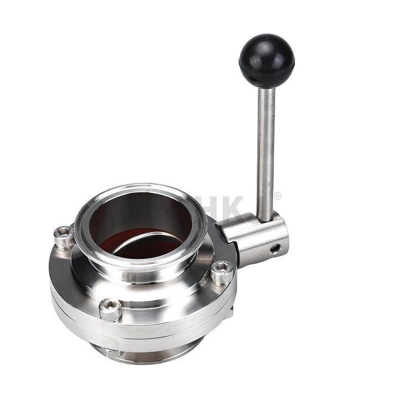 KF真空快装蝶阀304不锈钢手动拉杆式卡盘连接316卫生级KF25卡箍,淘宝优惠券,粉丝福利购,淘宝优惠卷