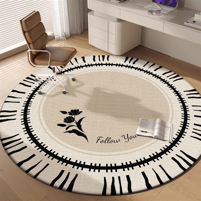 圆形地毯客厅卧室床边毯办公室椅子垫子防滑耐脏可裁剪电脑椅地垫,淘宝优惠券,粉丝福利购,淘宝优惠卷