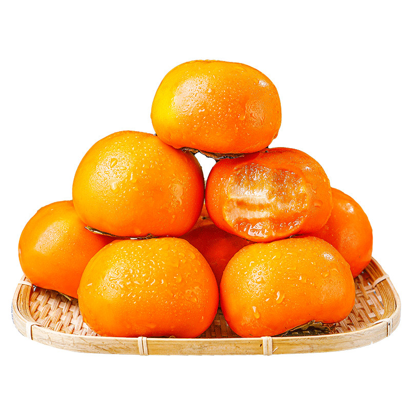 正宗巧克力脆柿子新鲜水果当季冰糖心削皮甜柿无核火晶柿整箱包邮,淘宝优惠券,粉丝福利购,淘宝优惠卷