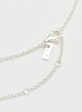 子休沉香聚宝瓶银项链女生礼物