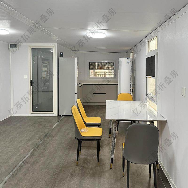 外贸木纹双翼折叠箱房户外拓展箱房两室一厅可移动扩展预制活动房,淘宝优惠券,粉丝福利购,淘宝优惠卷