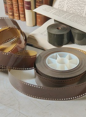 怀旧35毫米35mm电影胶片空白片底片创意道具摆件老X物件文创元素