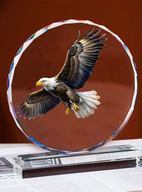 马到成功水晶摆件m轻奢中式生肖桌面家居装饰乔迁送礼物工艺品