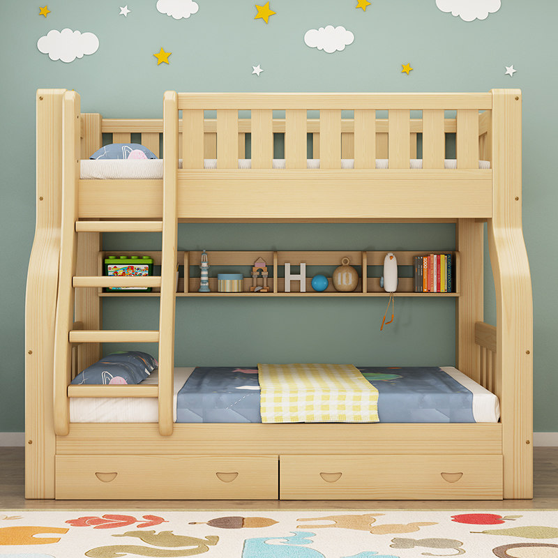上下铺双层床全实木高低床儿童床上下床多功能子母床两层大人木床,淘宝优惠券,粉丝福利购,淘宝优惠卷