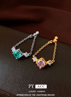 锆石手女轻奢戒指戒食指气质设计