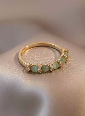 韩国女小众东设计大门冷淡绿色