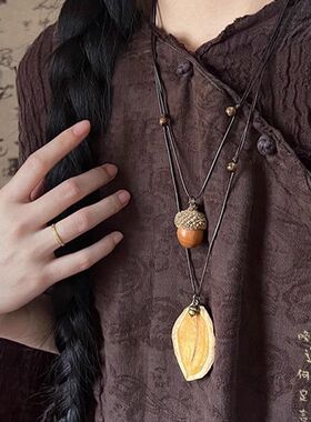 项链吊坠裙子复古女配新中式配饰