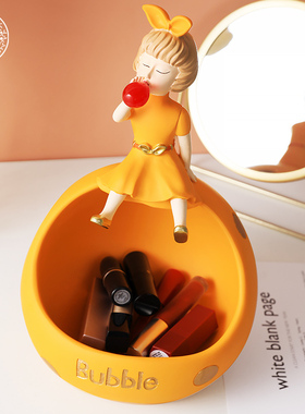 轻奢进门口放钥匙k收纳摆件入户玄关客厅家居鞋柜电视柜房间装饰