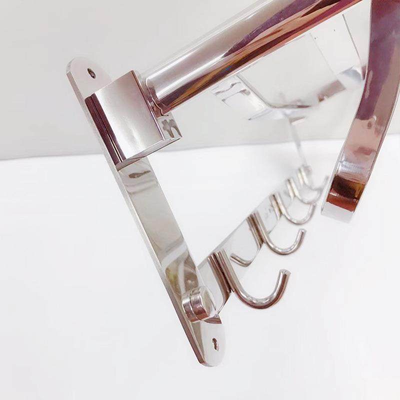 热卖酒店浴室SUS304不锈钢方管折叠毛巾架,淘宝优惠券,粉丝福利购,淘宝优惠卷