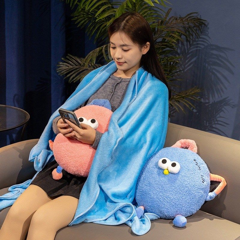 抱枕被子两用办公室午睡毯子二合一空调毯腰靠枕汽车用靠垫枕头被,淘宝优惠券,粉丝福利购,淘宝优惠卷